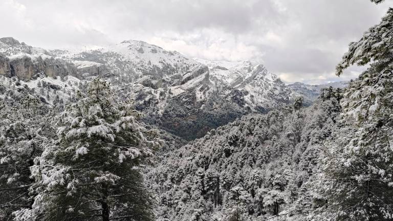La principal nevada desde el otoño en la Sierra de Cazorla La principal nevada desde el otoño en la Sierra de Cazorla