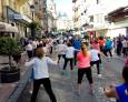 Gimnasia para todos en plena calle Gimnasia para todos en plena calle