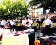 Concurso de corte de jamón en el centro Concurso de corte de jamón en el centro
