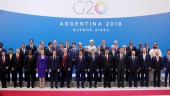 FOTO DE FAMILIA. El príncipe heredero saudí aparece apartado en el extremo derecho tras la reunión con los líderes mundiales en la cumbre del G20.