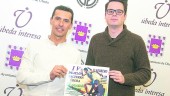 CIRCUITO. José Vicente López, presidente del Club de Triatlón Vialterra y Francisco Lozano, edil de deportes. 