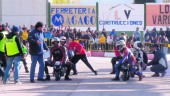 CARRERA. Parrilla de la salida de la prueba de minimotos en Begíjar.