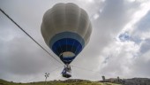 Uno de los viajes en el globo aerostático cautivo del pasado 14 de mayo