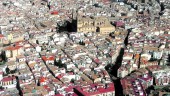 CASCO URBANO. Vista aérea de la capital, desde el Castillo de Santa Catalina. (Emilio Arroyo) 