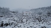 Una de las nevadas caídas en la provincia, en una imagen de archivo.