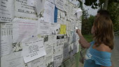 VIVIENDA. Una joven mira en un panel del Campus de Las Lagunillas carteles con ofertas de pisos. 
