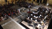 MÚSICA. La Agrupación Musical Ubetense (AMU) durante el concierto ofrecido en el patio del Hospital de Santiago, dentro de las Jornadas Sabineras.