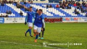 éxito. Jorge Barba celebra un gol con el Linares Deportivo.