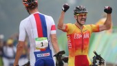 alegría. Carlos Coloma celebra su medalla de bronce al llegar la meta de Río de Janeiro.