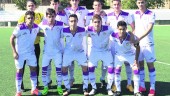 líderes. Formación titular del Real Jaén de Liga Nacional Juvenil en un partido anterior de esta campaña.