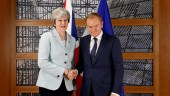 BREXIT. Theresa May y Donald Tusk reunidos en Bruselas.