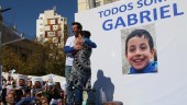 Los padres de Gabriel en una manifestación celebrada en Almería.