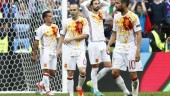 impotencia. Lucas Vázquez, Iniesta, Piqué y Cesc se lamentan tras la eliminación de la Eurocopa de Francia.
