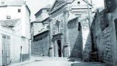 Fachada del convento de las Bernardas en una vieja fotografía.