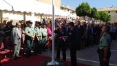 SÍMBOLO. Acto histórico del primer izado de la bandera de Begíjar. 