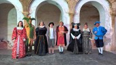 ACTORES. Componentes del grupo teatral Vientos del Tiempo, en el Palacio de Viana de Garcíez.