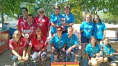PREMIO. Podio del Campeonato de España de categoría femenina, en La Caleruela.