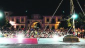 CULTURA. La plaza de España durante una actuación del Festival de Circo.