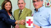 Mari Ángeles Barranco, directora provincial de Captación de Fondos; José Boyano, presidente provincial de Cruz Roja Jaén, y José Quirantes, director autonómico de Captación de Fondos.