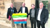 PLATAFORMA. Manuel Gámez, Antonio Barrios, Antonio Martos y Víctor Santoro, portavoces de “Todos a una por Linares”. 