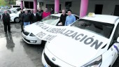 DAÑO. Taxistas concentrados en el Centro del Taxi de la capital para protestar por las nuevas plataformas del sector.