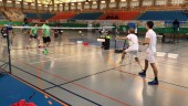 BUEN NIVEL. Partido de dobles masculino del Campeonato de España Universitario.