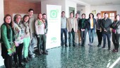 economía. Carlos Hinojosa, Antonio de la Torre y otras autoridades, con técnicos y empresarios.