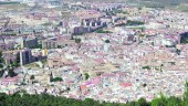 vivienda. Vista aérea de la capital jiennense, tomada desde el Castillo de Santa Catalina. 