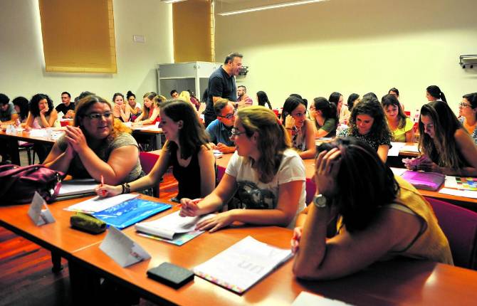 Alumnado en una de las acciones formativas del Campus Antonio Machado Emilio Arroyo