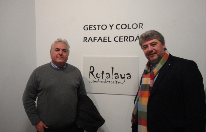 IARTE. Rafael CerdÃ¡ y Francisco JosÃ© Bejarano, en el Museo Zabaleta.