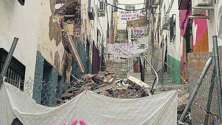 Calle Alegría, otro ejemplo de la pena del casco antiguo Calle Alegría, otro ejemplo de la pena del casco antiguo