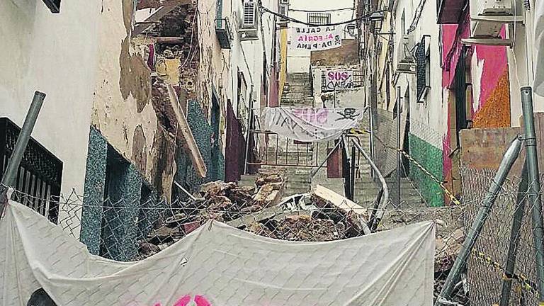 Calle Alegría, otro ejemplo de la pena del casco antiguo