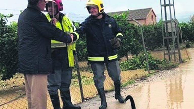 Unas ochocientas incidencias en Málaga a causa de las lluvias