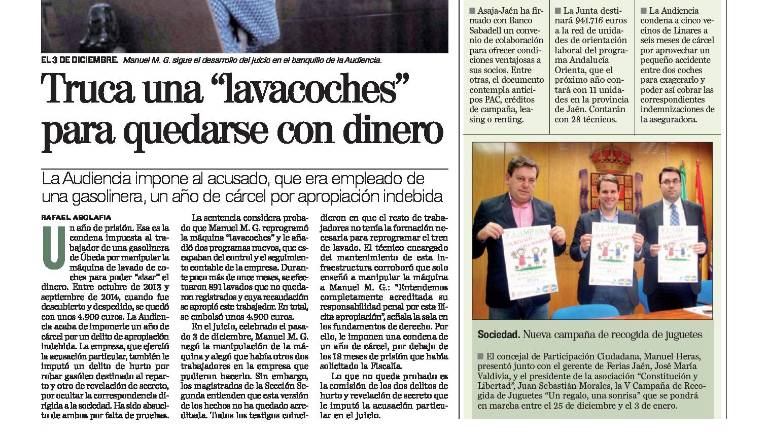 Condenado por trucar una “lavacoches” para sisar dinero Condenado por trucar una “lavacoches” para sisar dinero