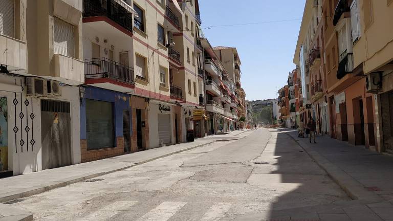 Continúan las obras de adecuación en la calle Emperador Adriano