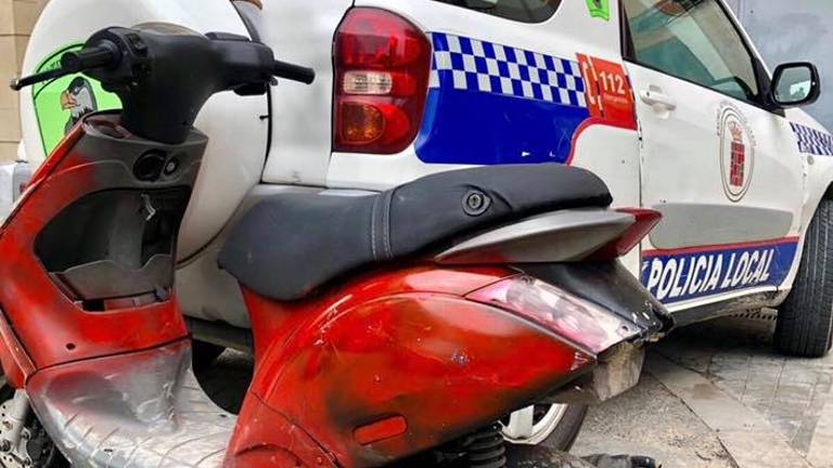 Recuperan una moto robada Recuperan una moto robada