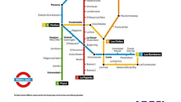 Así sería el metro en Jaén Así sería el metro en Jaén