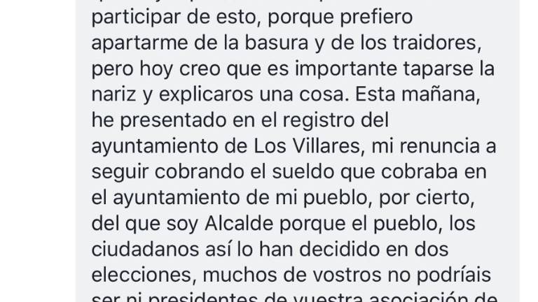 Francisco Palacios pide perdón Francisco Palacios pide perdón
