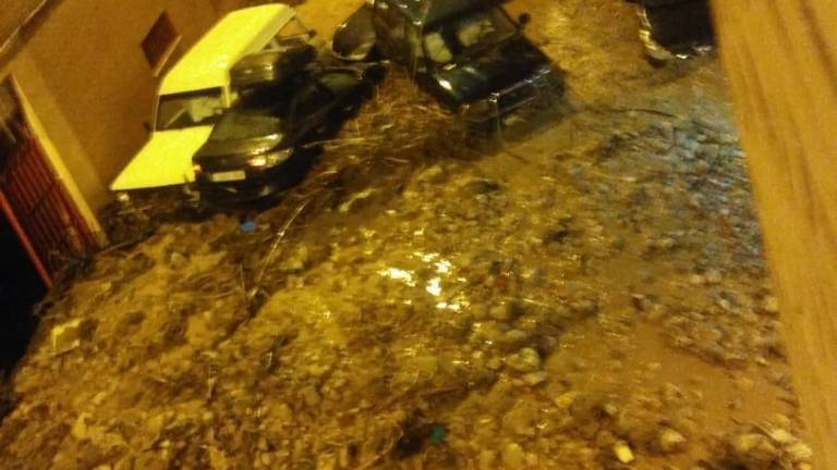 Una tormenta daña el casco urbano de Beas Una tormenta daña el casco urbano de Beas