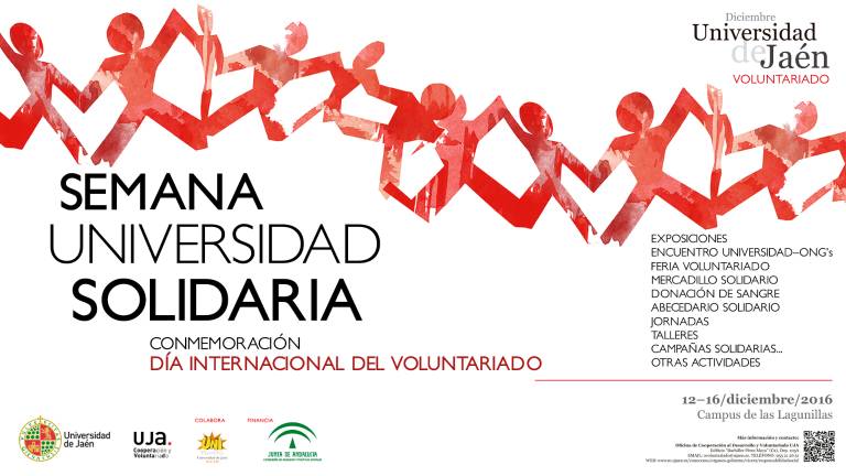 La UJA celebrará del 12 al 16 de diciembre su Semana Solidaria