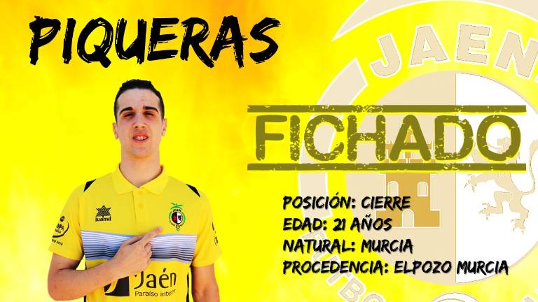 El joven cierre Piqueras, tercer fichaje del Jaén Fs El joven cierre Piqueras, tercer fichaje del Jaén Fs