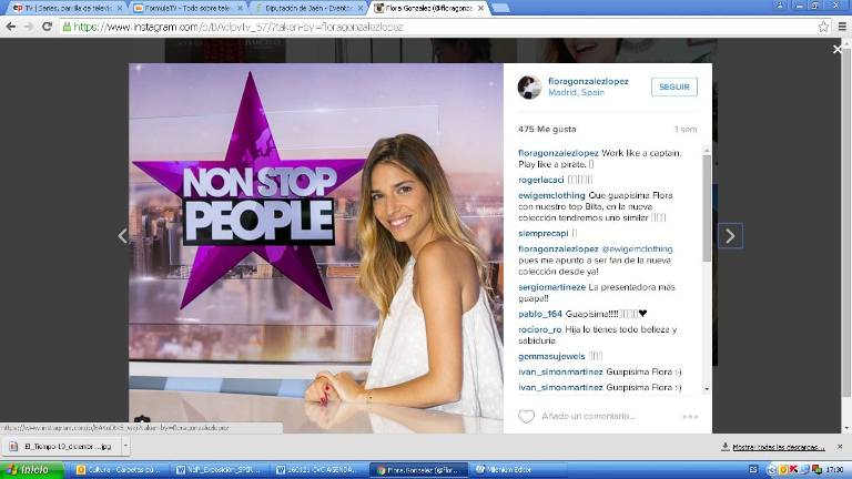 Flora González, la iluturgitana chica del tiempo de Telecinco Flora González, la iluturgitana chica del tiempo de Telecinco
