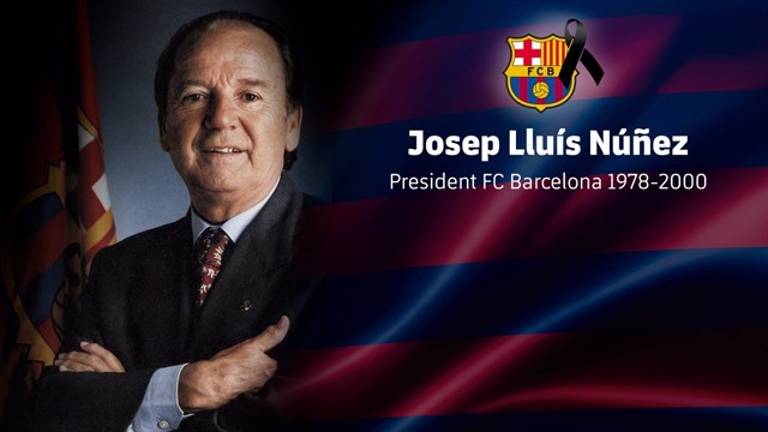 Fallece el presidente del FC Barcelona Josep Lluís Núñez Fallece el presidente del FC Barcelona Josep Lluís Núñez