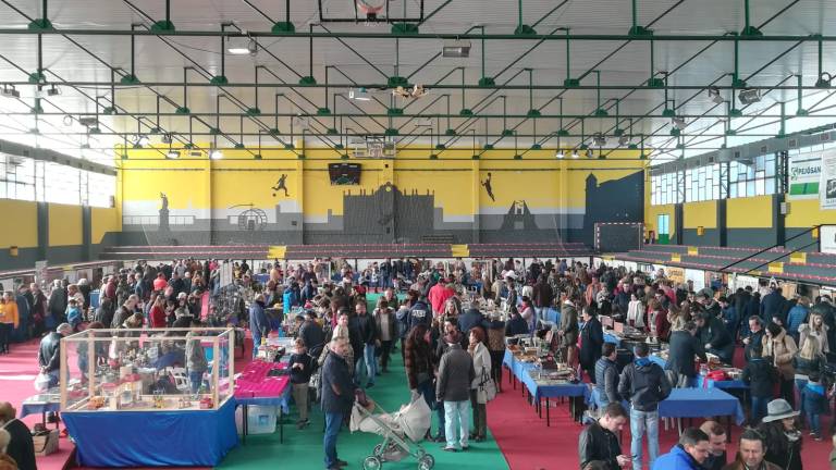 Los coleccionistas disfrutan en la feria de antigüedades Los coleccionistas disfrutan en la feria de antigüedades