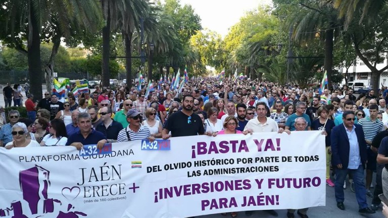 “Jaén merece más” exige más presupuesto para la provincia