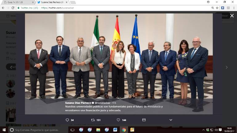 El rector pide a la Junta más dinero, a cambio de resultados El rector pide a la Junta más dinero, a cambio de resultados