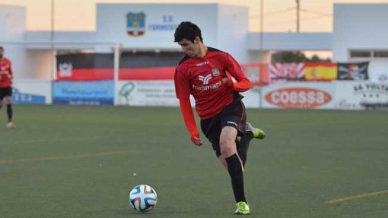 Puesta de largo de Moha como jugador del Real Jaén