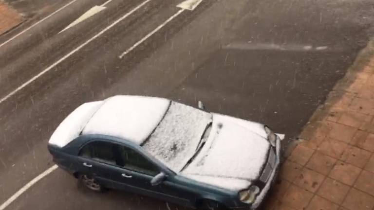 La nieve llega a Baeza La nieve llega a Baeza