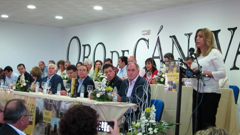 Susana Díaz interviene en la clausura del X congreso de COAG-A