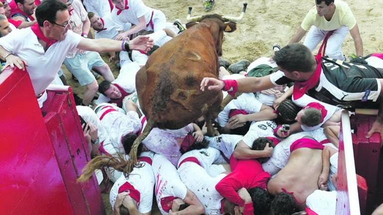 San Fermín, encierro rápido y limpio